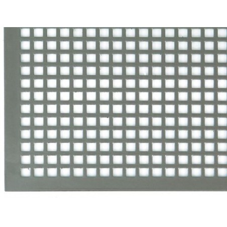 Blacha perforowana kwadrat: 5,5mm 500x500x1mm metal