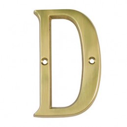 Litera "D"-10cm mosiężna...