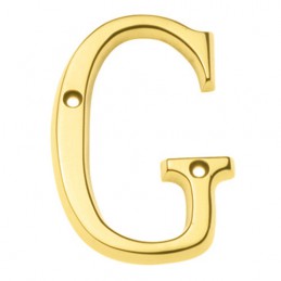 Litera "G"-10cm mosiężna...