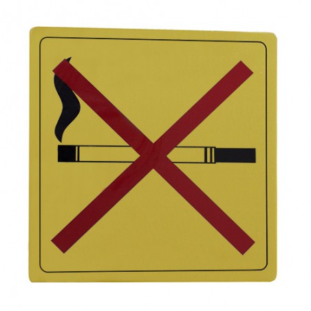 Tabliczka Zakaz palenia 14x14cm złota mod.110