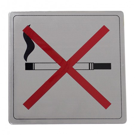Tabliczka Zakaz palenia 14x14cm INOX mod.110