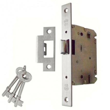 Zamek drzwiowy na klucz 70/50 INOX mod. 4301