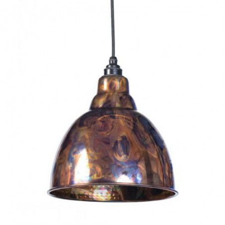 Lampa loftowa Brindley 26cm barwiona / młotkowane wnętrze