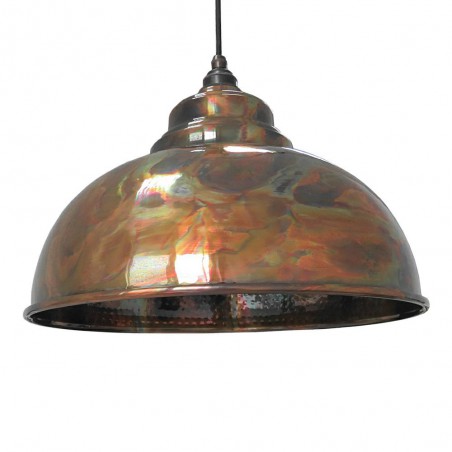 Lampa loftowa Harborne 40cm barwiona / młotkowane wnętrze