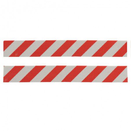 Pianka ochronna do garażu 100x13,5cm czerwono-biała mod.88