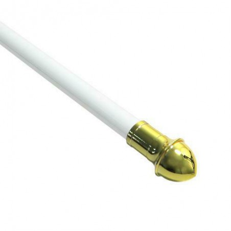 Zazdrostka rozsuwana karnisz 75-135cm biało - złota mod.4
