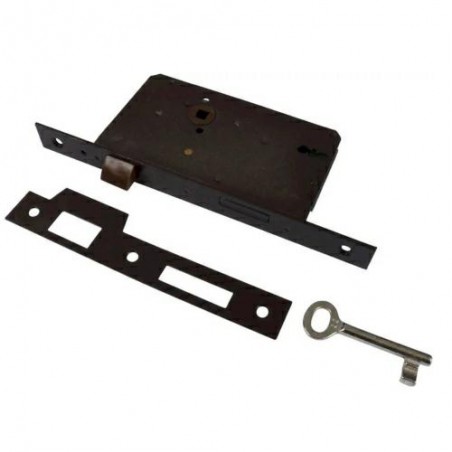 Zamek drzwiowy IPA 22501 klucz 72/57mm brązowy Prawy